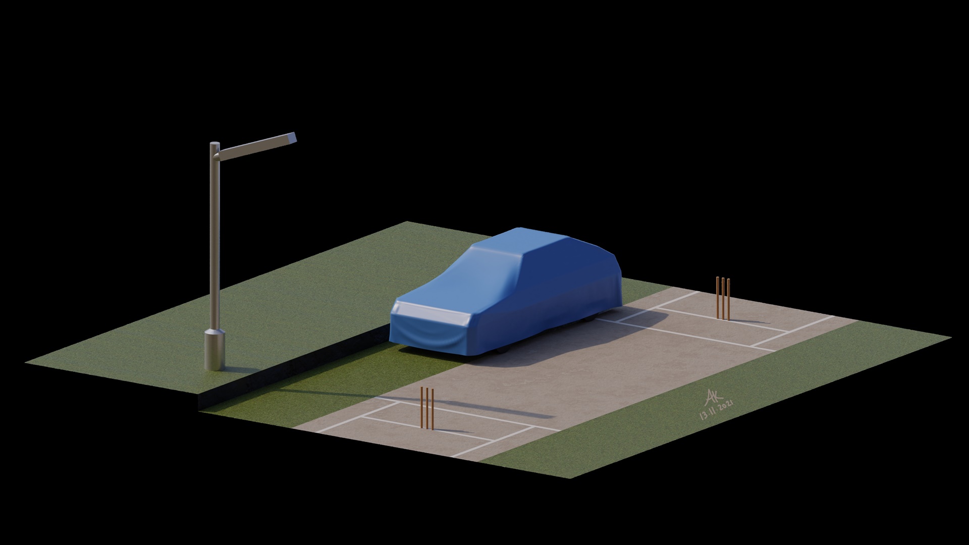 3D Model: Cricket Render 3