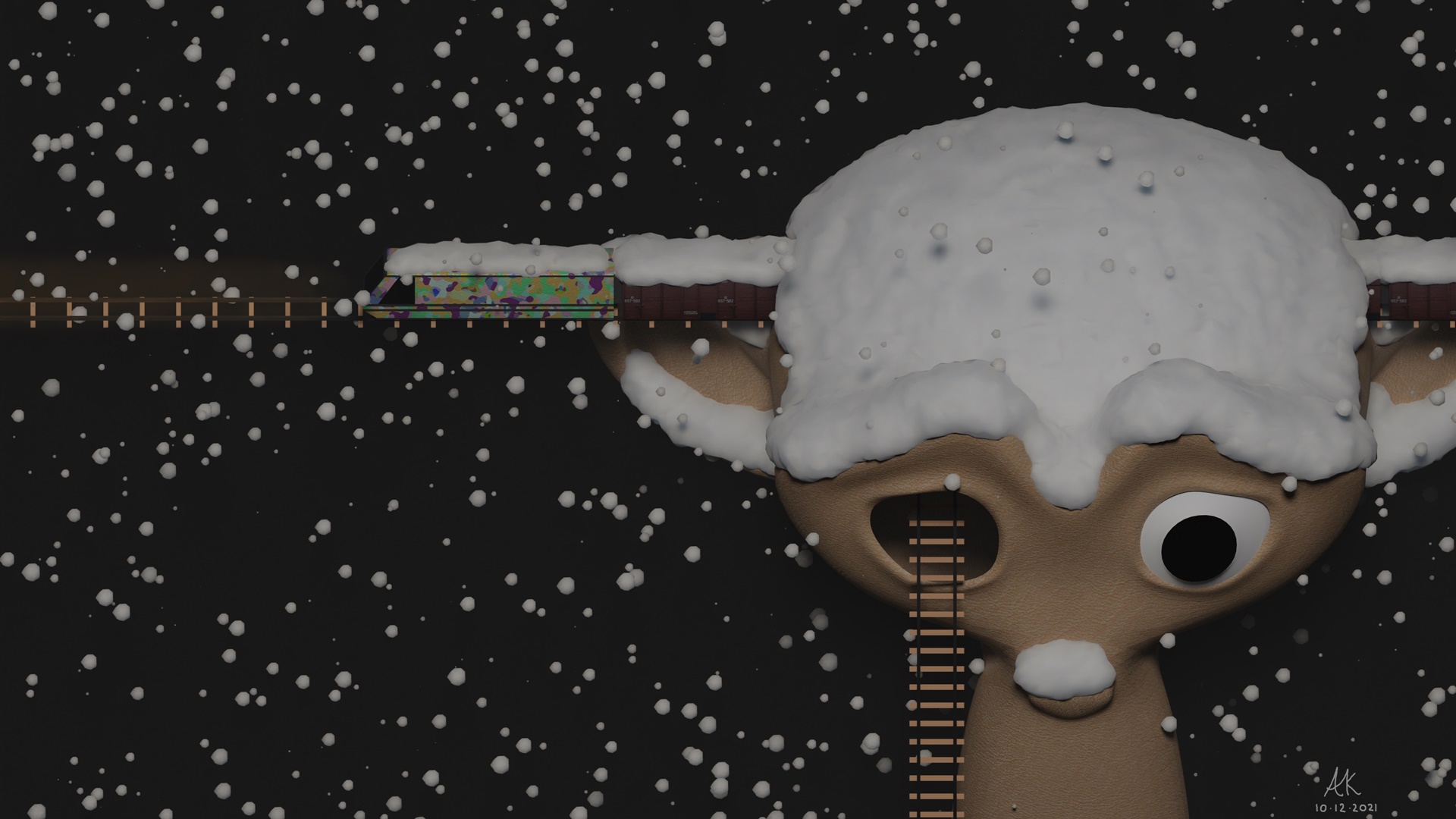 3D Model: Monkey Train 8